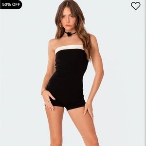 Edikted black and white romper